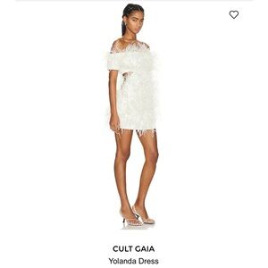 NWT Cultgaia YOLANDA DRESS FEATHER